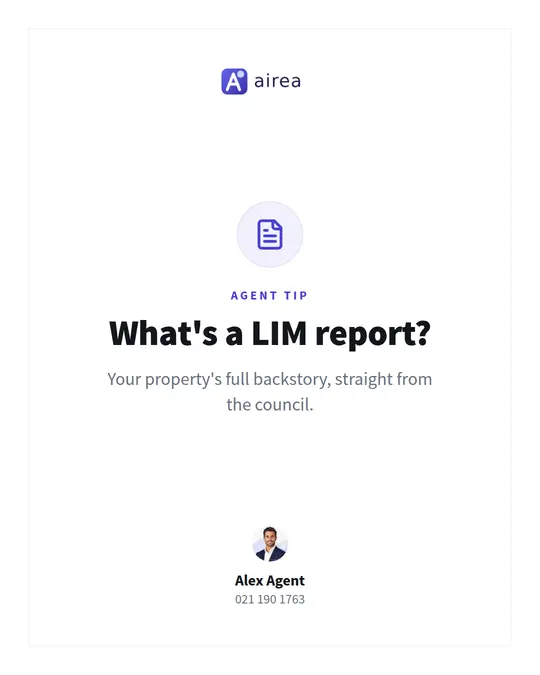 LIM report explainer tile made in Easy Social