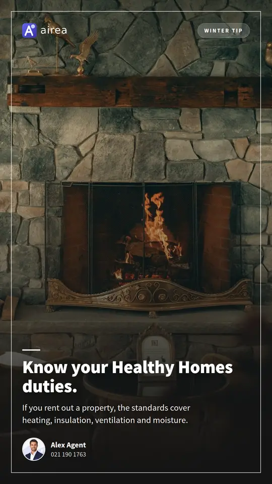 Healthy Homes compliance tile made in Easy Social